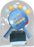 Wood Board Table Tennis Rackets , Low Cost Ping Pong Set For Indoor Activity