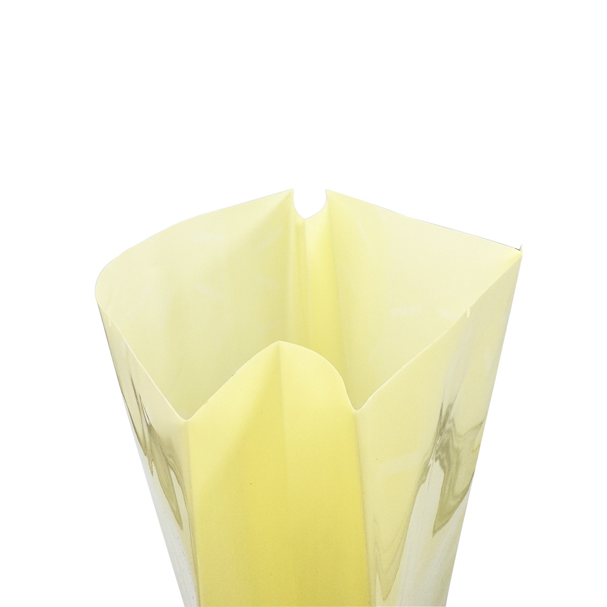 Custom 6 L Yellow Vacuumable Strong Heavy Duty Recyclable Plastic Cat Litter Packaging Bags with Side Gusset and Window