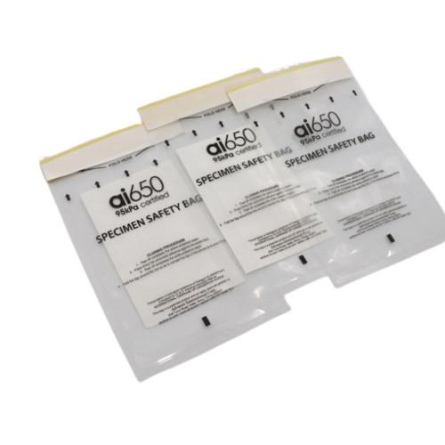Transparent High Pressure Sealed Self Sealing Chemical Sample Bag For Hospital