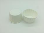 White PET Baking Cups Round Shape Varous Sizes Disposable PE Coated Film