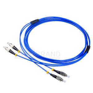Wholesale LSZH Blue Armored Fiber Optic Patch Cord FC-FC singlemode G652D 9/125 SX or DX from china suppliers