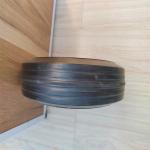 Wagon 8 Inch Solid Rubber Wheels Flat Replacement Solid Rubber Tires For Hand