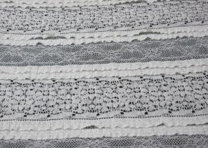 Wholesale Delicate Grey Stretch Lace Fabric For Nightwear , Bedding Textile SGS CY-LW0182 from china suppliers