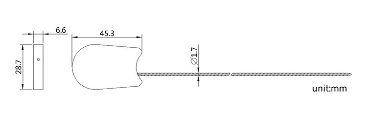 One-time Use Plastic Security Container Bolt Cable Seal