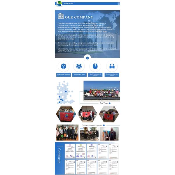 Customizable Galvanized H Steel Prefabricated Warehouse