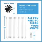 20 Feet Dryer Vent Cleaning Brush 0.7KG For Chimney Cleaning