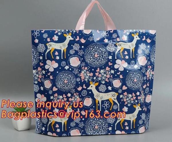 Soft Loop Handle Bag For Supermarket Shopping plastic bag manufacturer eco green