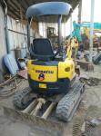 Used KOMATSU PC15 Mini Excavator For Sale with Rubber Track shoe