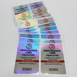 Wholesale Hologram Security 4x8cm Steroid Vial Labels Anti Counterfeit from china suppliers