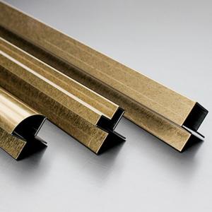 Wholesale 201 304 Stainless Steel Tile Edge Trim Decorative Mirror Gold Stainless Steel Floor Trim from china suppliers