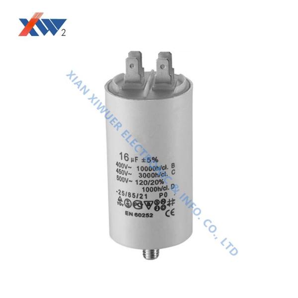 CBB60 450Vac High Voltage Film Capacitor 16 UF AC Sealed Metallized Polypropylen