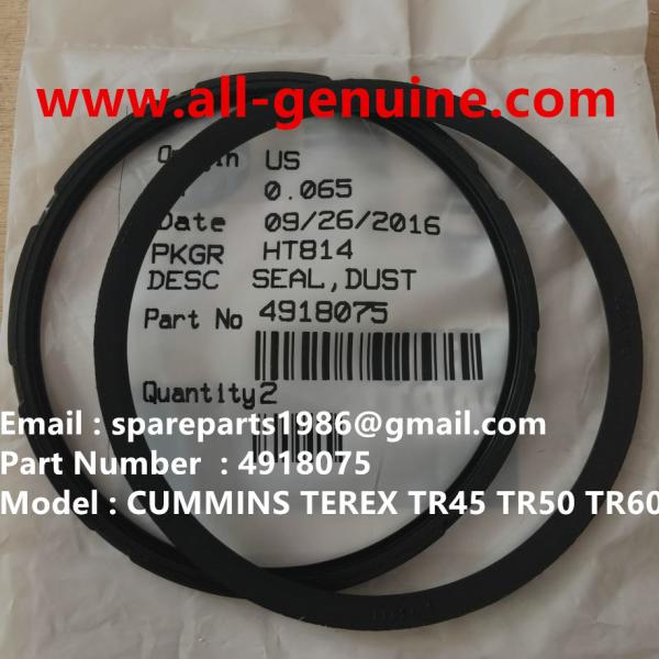 4918075 CUMMINS ENGINE TEREX DUST SEAL NHL DUMP TRUCK MINING QUARRY TR45 TR50