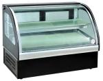 Fan Cooling Cake Display Cabinet For Milk Stations Adjustable Chorme Plated