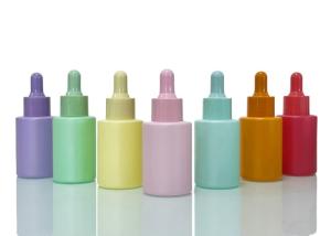 Wholesale Multicolor 20ml Glass Cosmetic Dropper Bottle With Pipette Thick Bottom from china suppliers
