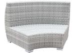 Round Shape Curved Rattan Garden Outdoor Sofa Set