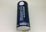 Aluminium Foil Lining Paper Tube Packaging / Oatmeal Container 83mm Diameter