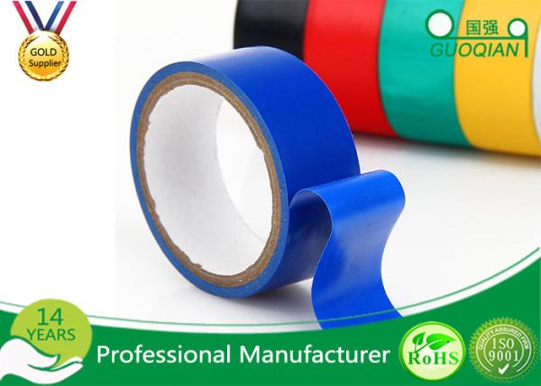 Blue PVC Waterproof Insulation Tape Electrical , High Voltage Electrical Tape