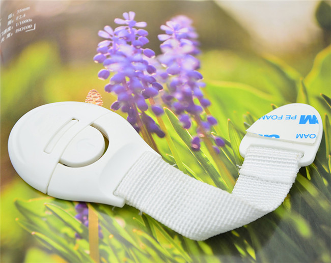 High Quality Adjustable Baby Safety Lock Platice Nylon Strip Lock Nylon