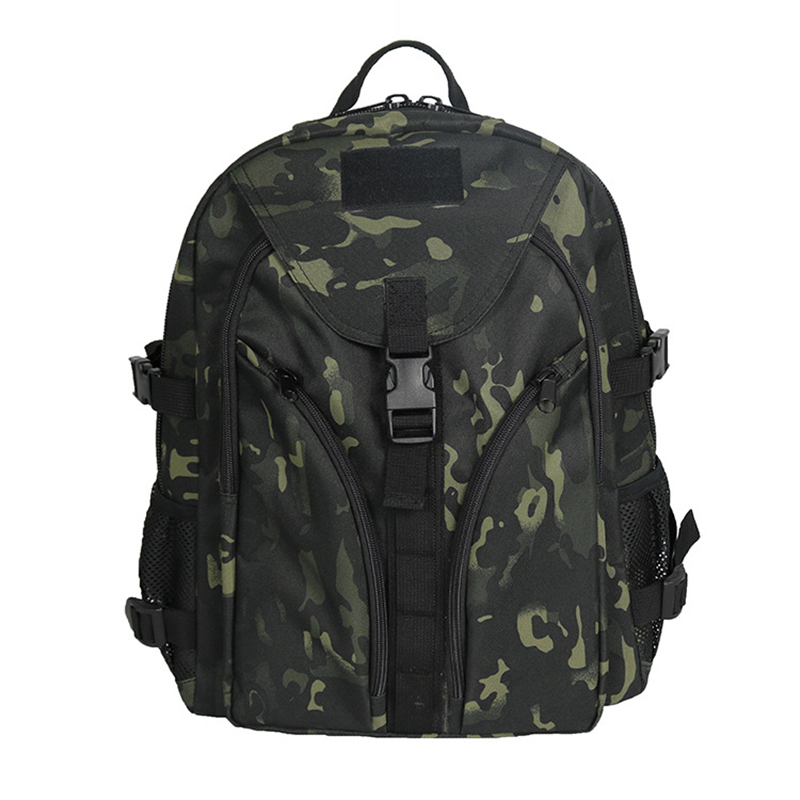 Khaki Outdoor Travel Backpack with Multi-functional Design and Interior Zipper Pocket
