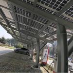 Electric Vehicle Charging Parking Lot Solar Panel Parking Lot SP-1 Aluminum