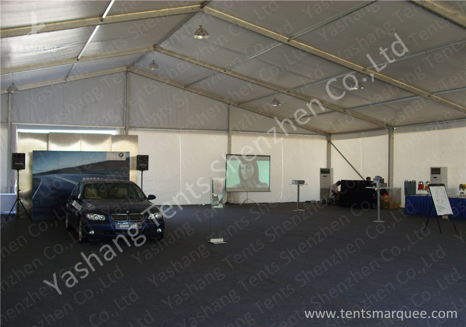 White Outside Event Tent For Exhibition / Fashion Shows , Outdoor Tent Displays