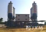Concrete Batching Twin Shaft 165.5kw Cement Mixing Plant