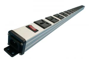 Wholesale 48 Inch Heavy Duty Universal Metal Power Strip PDU 16 Way For Transformer / Adapter Use from china suppliers