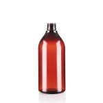 400ML Amber Plastic Pump Bottles For Shampoo High End Healthy Material