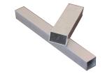 Powder Painted Construction Aluminum Profile Thin Wall Aluminum Tubing Square T4