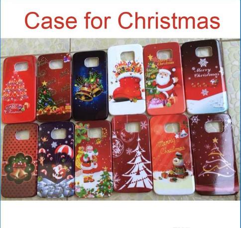 Christmas PC hard back Case Cover Santa Claus Cases For iphone 6 plus 5S 4S