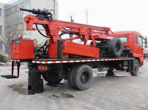 China 300M Deep Truck Mounted Water Well Drilling Rig Machine With Mud Pump And Air Compressor on sale