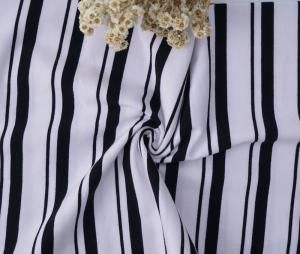 China Pure Cotton Striped Knit Fabric 175cm 185gsm Soft Sweatshirt Cloth on sale