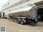 Aluminum Alloy Wheat Flour Bulk Tanker with Tipping Hydraulic Cylinder (6000USG