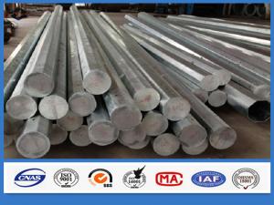 China Round Column 40ft 12m Overhead Line Galvanized Steel Pole Penetration Over 95% on sale