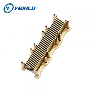 China Titanium Anodize Brass Turning Parts , LGS Standard Precision Brass Components on sale