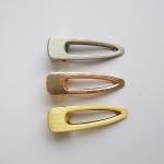 gold barrette hair clip for adults Korea Geometry Metal Spring Personalized