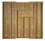 Totally Bamboo Large Adjustable Cutlery Tray & Drawer Organizer