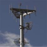 30m Telecommunications Monopole Antenna Tower ASTM A123 Q345B/A572