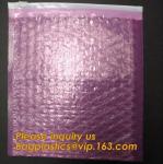 wholesale metallic glossy holographic cosmetic packing k bubble pouch slider