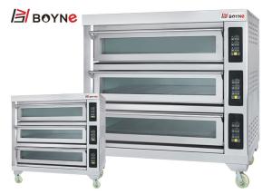 Wholesale Commercial Bakery Shop Three Deck Nine Trays Microcomputer Electric Bakery Oven from china suppliers