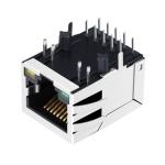 JXD0-0012NL 100 BASE-T POE 15W 1X1 Port RJ45 MagJack Tab DOWN With GREEN/YELLOW