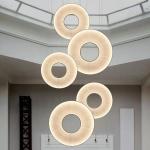 Modern Fabric Pendant Light Designer Iris Pendant Lamp For Living Room Hotel