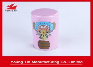Wholesale CMYK Printed Cylinder Round Empty Tins With Lids SGS FDA Certification from china suppliers