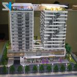 New product physical scale model with 50% internal warm lighting