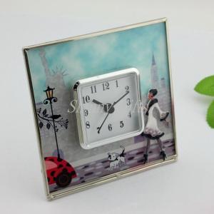 Wholesale Shinny Gifts Fashion Simple Design On/Off On top Desk Clock Home Decorative from china suppliers