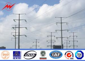 Wholesale Medium Voltage 15M galvanized steel poles 1 - 30 mm Thickness from china suppliers