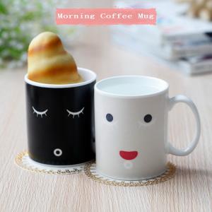 Wholesale Stock Morning Heat Sensitive Color Changing Mugs For Girls And Boys from china suppliers