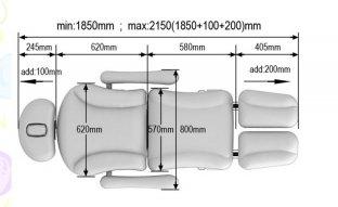 3 Motor Comfortable Beauty Couches / Pedicure Beds