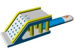 TUV Certified Anti- UV 0.9mm PVC Tarpaulin Inflatable Water Jumping Pillow For