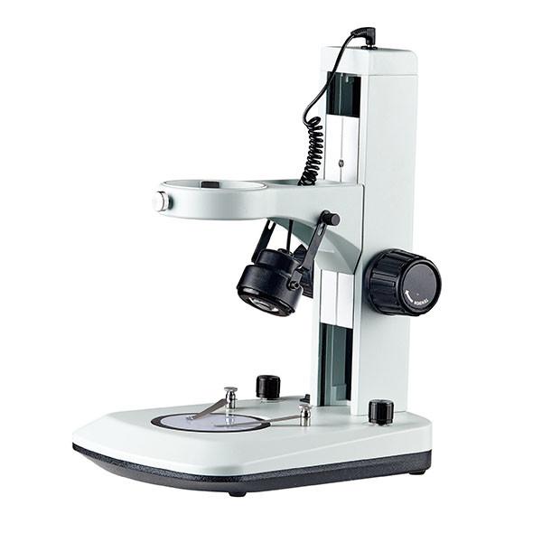 Quality track stand stereo zoom microscope track stand with led light top lighting for sale